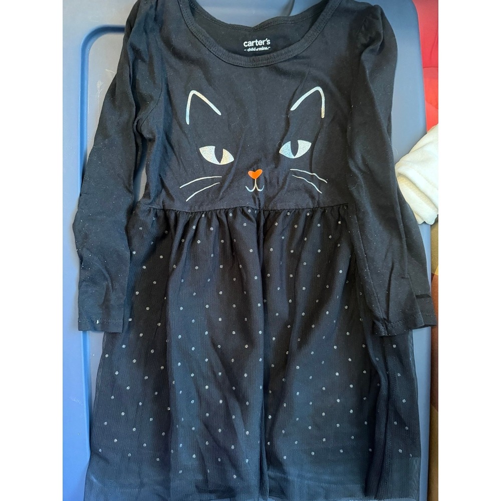 Carters toddler girl dress kitty cat 3T
